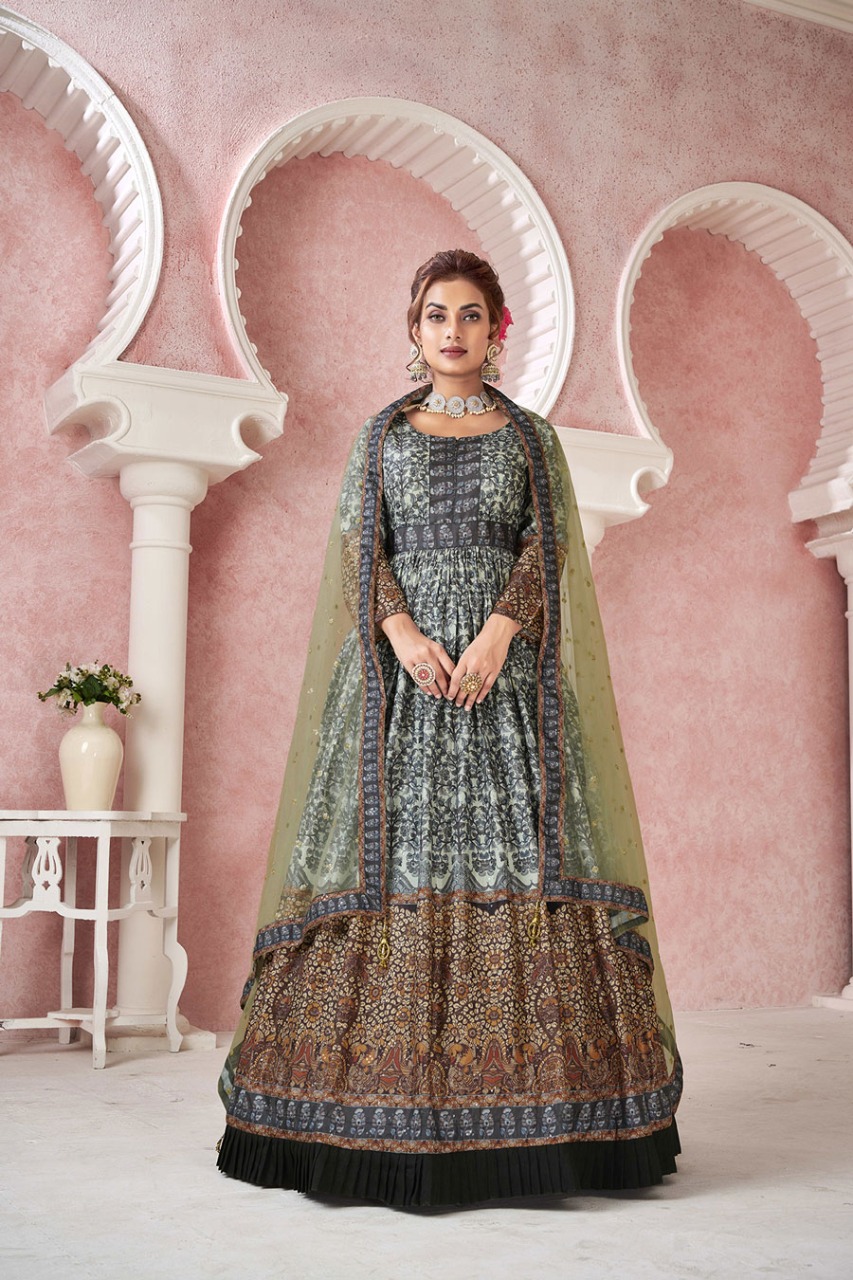 Kimaya Alfaaz Gown Dupatta Set Manufacturer Wholesaler